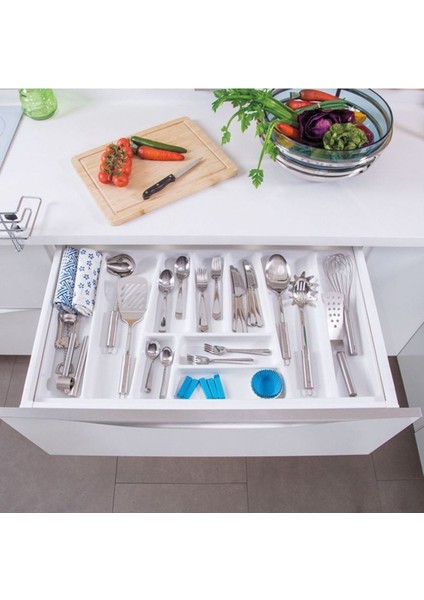 Luxury Çatal Kaşıklık Beyaz 40CM 1 Adet