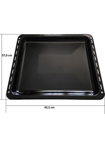 Luxury Ankastre Fırın Tepsisi Siyah Emaye 45,5 x 37,0 cm 1 Adet