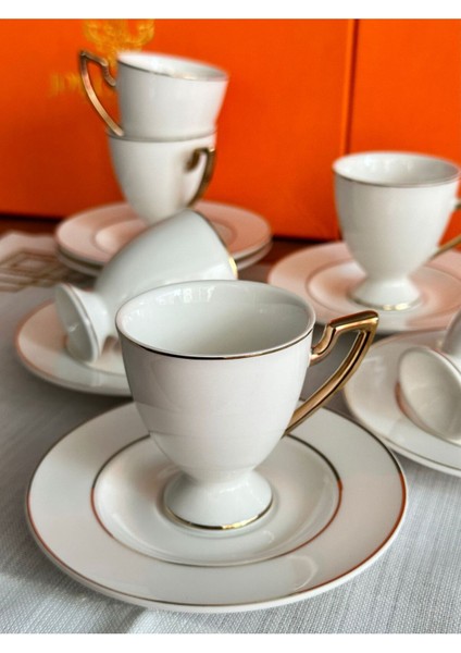 Luxury Türk Kahve Fincanı Venıce Gold 6'lı 1 Adet