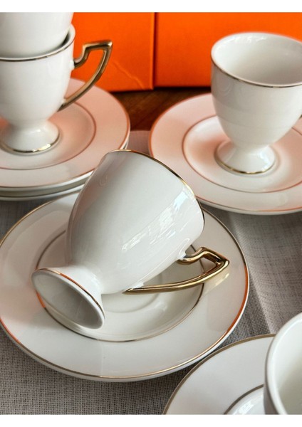 Luxury Türk Kahve Fincanı Venıce Gold 6'lı 1 Adet