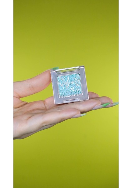 Luxury Topaklanmayan, El Yapımı Glitter Far Modern Shadow Glitter Prism (No.22 Mint Prism) 1 Adet
