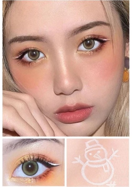 Luxury Yoğun Pigmentli Keçeli Beyaz Mat Kalem Eyeliner 1 Adet indirimleri
