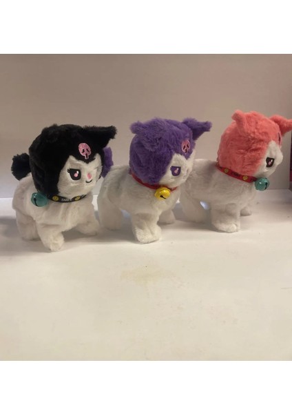 Luxury Kromi Yürüyen ve Miyavlama Özelliğine Sahip Peluş Kedi Oyuncak 1 Adet