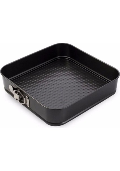 Luxury 3 Parça Metal Kelepçeli Kek Kalıbı. Kalp, Kare, Yuvarlak 1 Adet