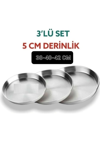 Luxury Alüminyum Baklava Börek Tepsisi 38-40-42CM 1 Adet