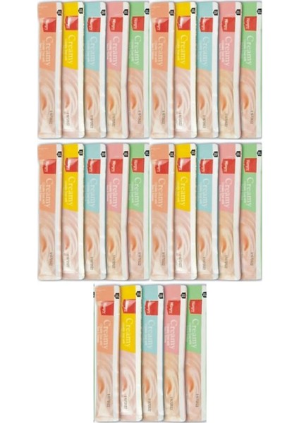 Creamy Cat Treat Karışık Krema Sıvı Kedi Ödül Maması 14 gr x 25 adet