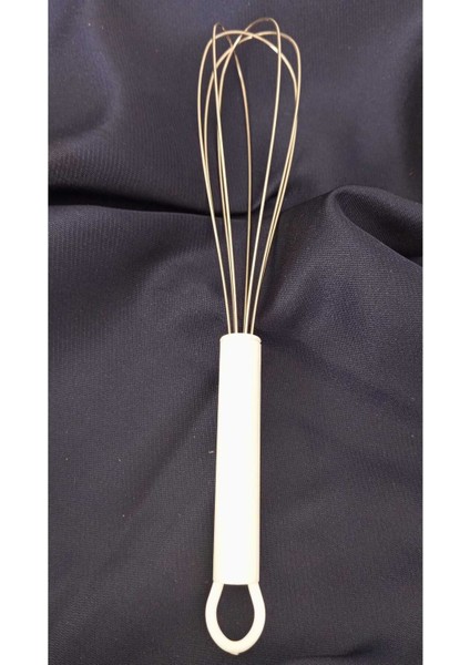 Luxury Plastik Renkli Saplı 18 cm Çırpıcı, Yumurta Çırpıcı Sos Karıştırıcı Çırpma Teli 1 Adet