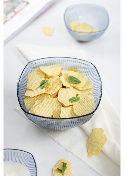 Luxury Akrilik Barok Lacivert Orta Boy Kare Meyve & Salata Kasesi & Karıştırma Kabı / 1,5 Lt 1 Adet modelleri