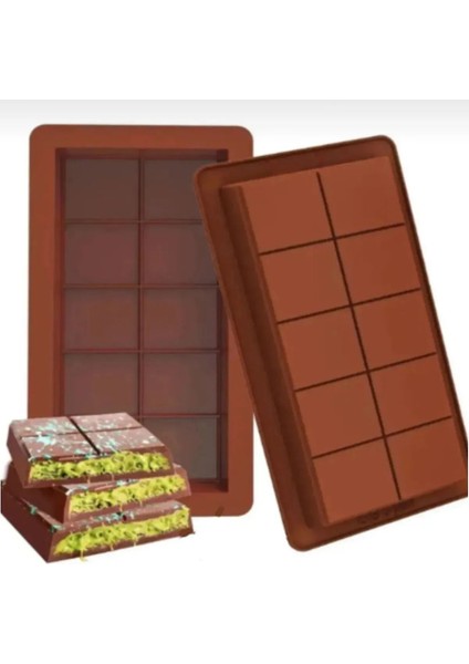 Luxury Dubai Çikolatası Yapma Kalıbı Silokon Kek Kalıbı Bpa Free Koku Yapmaz Makinada Yıkanır 1 Adet