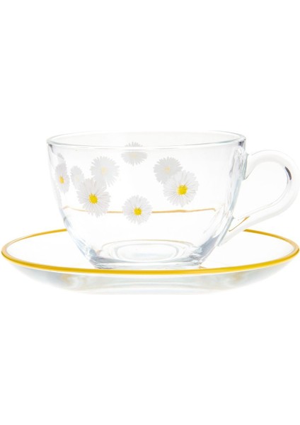 Luxury Fiona 4 Parça Çay Fincan Seti - Şeffaf - 238 ml 1 Adet