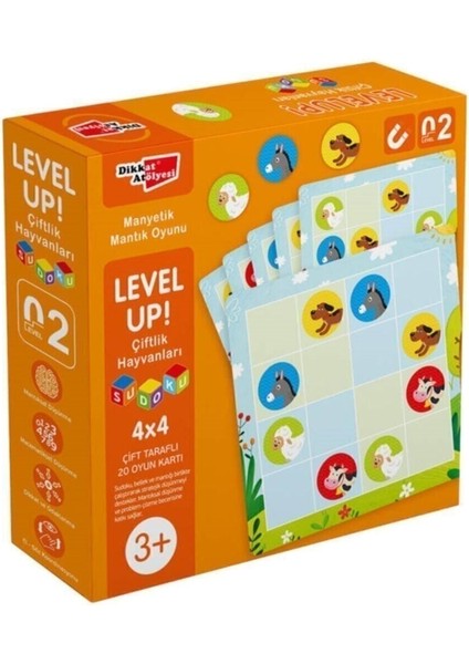 Luxury Levelup! 2 - Çiftlik Hayvanları Sudoku ( Akıl Oyunu) 1 Adet