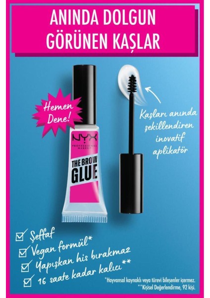 Luxury Brow Glue Kaş Maskarası & Jumbo Face Stick Aydınlatıcı - Vanilla Ice Cream Çanta Hediyeli Kaş Seti 1 Adet
