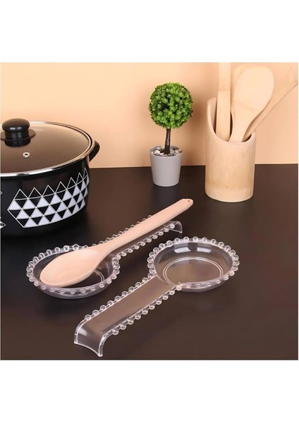 Luxury 1 Adet Bancuklu Plastik Kirli Kaşıklık, Kaşık Yeri 1 Adet