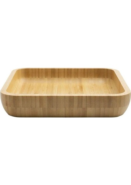 Luxury Kare Bambu Çerezlik | Çok Amaçlı Kase | Sunum Tabağı 12CM 1 Adet 1 Adet
