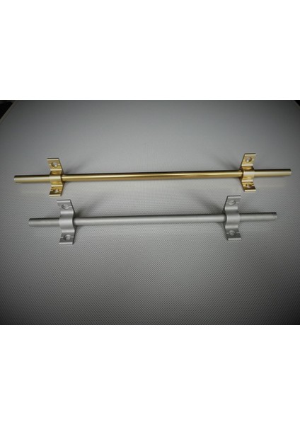 Luxury Merdiven Dip Çubuğu - Halı Çubuğu 130CM - Mat Gri 1 Adet