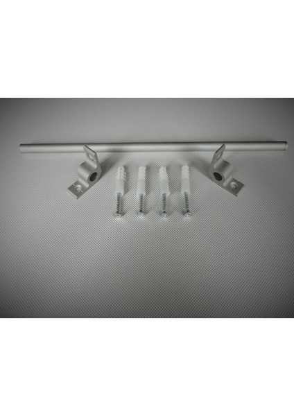 Luxury Merdiven Dip Çubuğu - Halı Çubuğu 130CM - Mat Gri 1 Adet