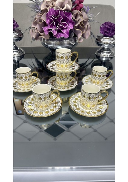 Luxury 6 Kişilik Kahve Takımı 1 Adet