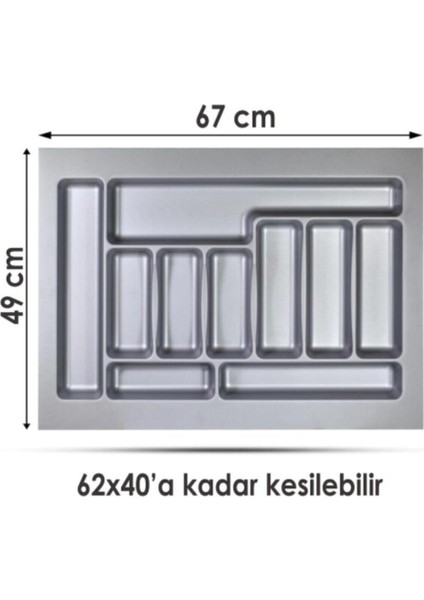 Luxury Kaşıklık Gri Tüm Ölçülerde Kesme Işlemi ÜCRETSIZ-(67CM x 49CM) 1 Adet fiyatları