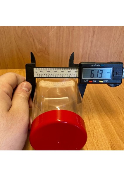 Luxury 370 cc Pet Kavanoz - Kırmızı Plastik Kapaklı - 370 ml Plastik KAVANOZ(5ADET) 1 Adet modelleri