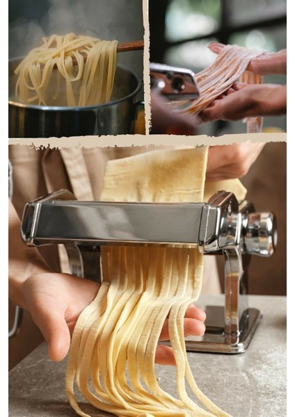 Luxury Erişte Makarna Yapma Kesme Makinesi Hamur Lazanya Spagetti Raviolli Yapma Makinesi 1 Adet