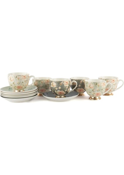 Luxury Rosy 6lı Çay Fincanı Seti 220CC 1 Adet
