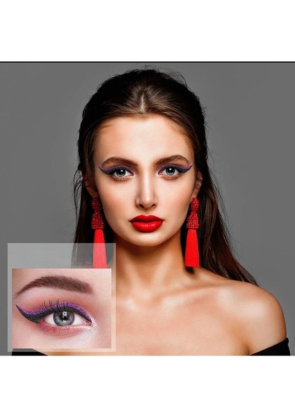 Luxury Kendinden Yapışkanlı Sticker Glitter Eyeliner 5 Çift 1 Adet