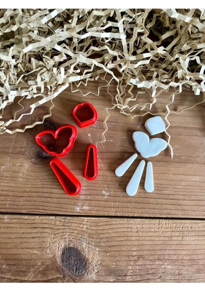 Luxury Angel Küpe Kalıbı - Clay Cutter - Polimer Kil Kalıbı 1 Adet