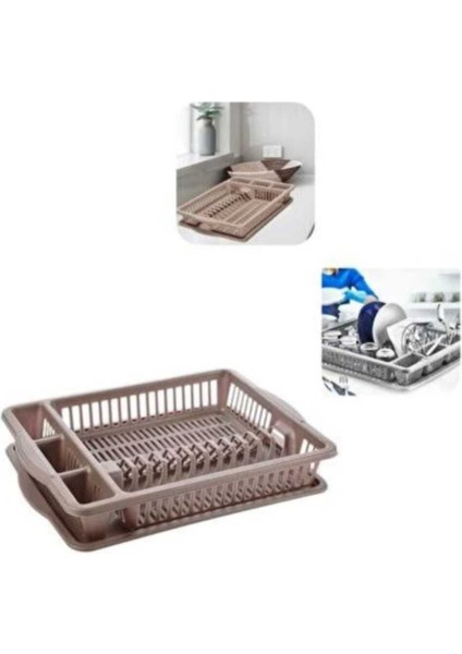 Luxury Plastik Tek Katlı Tabaklık Bulaşıklık 46X10 cm 1 Adet