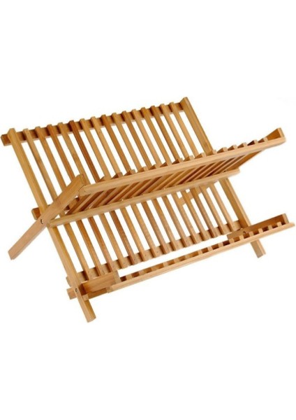 Luxury Bambu Katlanabilir Tabaklık - Bulaşıklık-Küçük Boy 1 Adet