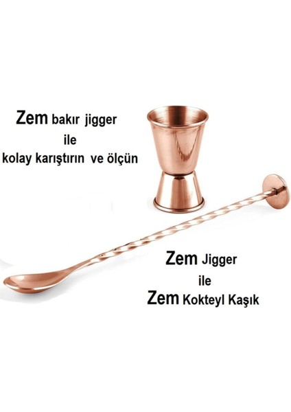 Luxury Kokteyl Barmen Seti Bakır 500 ml 1 Adet