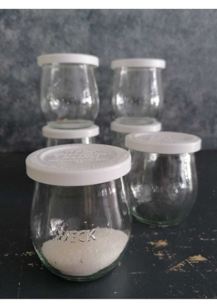 Luxury Plastik Kapak 220 ml Lale Tatlı Kavanoz Set (6 Adet) 1 Adet