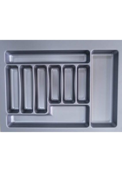 Luxury 62 x 49 Hırdavat 61,5cm x 48,5cm Çekmece Içi Kaşıklık Gri (55,5X40 Cm'e Kadar Kesilebilir) Gri Plas 1 Adet