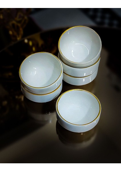 Luxury Elit Home Özel Tasarım Porselen Gold Detaylı Sunumluk&hediyelik Kahve Yanı Lokumluk&şekerlik 1 Adet modelleri