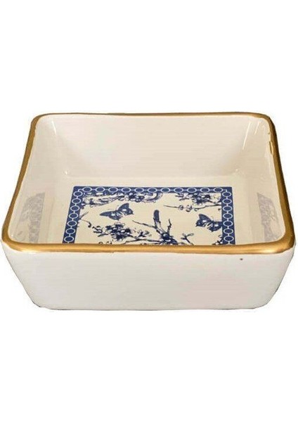 Luxury Stoneware Çerezlik 10 cm 4 Adet Blueblanc 1 Adet modelleri