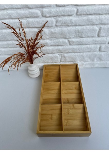 Luxury Bambu Ahşap Çekmeceiçi Dolapiçi Düzenleyici Organizer Çatal Kaşıklık Bıçaklık 20*38 cm 1 Adet modelleri