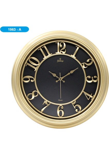 Galaxy Duvar Saati Kabartma Rakamlı