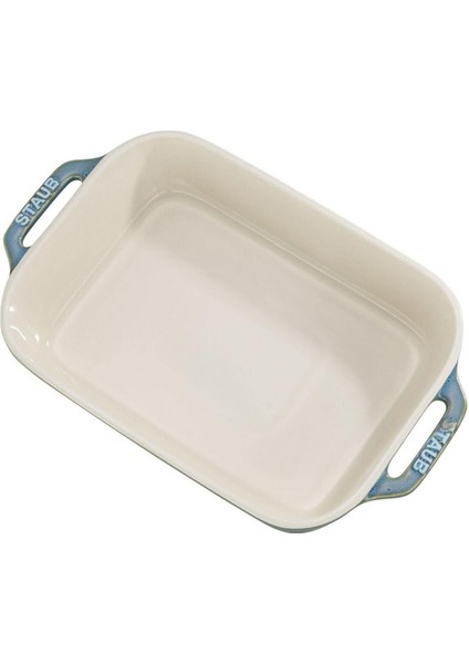 Luxury Turkuaz Seramik Fırın Kabı 27 x 19,05 cm 1 Adet