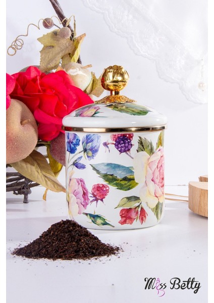 Luxury Emaye 3'lü Kavanoz Set Rose Deluxe 1 Adet fiyatları