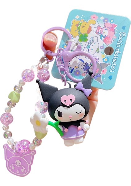 Sanrio Kt Kedi Ekose Balon Çiftler Anahtarlık Araba Anahtarlık Kolye Küçük Hediyeler (Yurt Dışından)