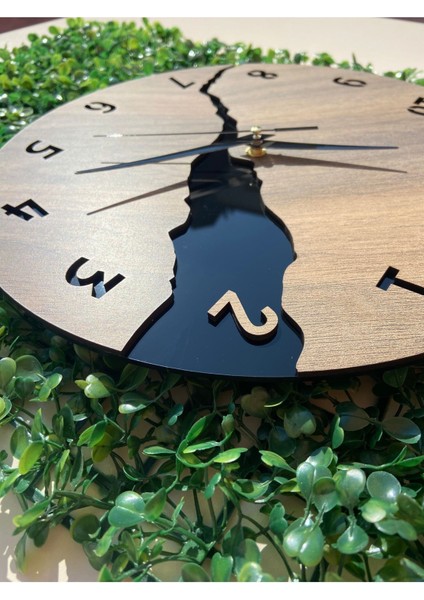 Nil Lazer Kesim Duvar Saati 30 cm fiyatları