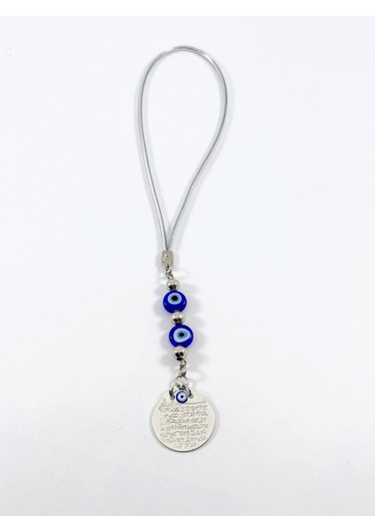 Metal Ayetel Kürsi Çift Yassı Nazar Boncuğu Araba Dikiz Ayna Süsü, Yeni Araba Hediyesi fırsatları