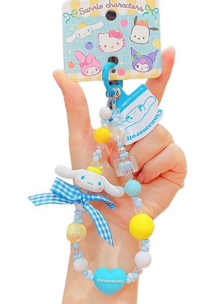 Sanrio Kt Kedi Ekose Balon Çiftler Anahtarlık Araba Anahtarlık Kolye Küçük Hediyeler (Yurt Dışından)