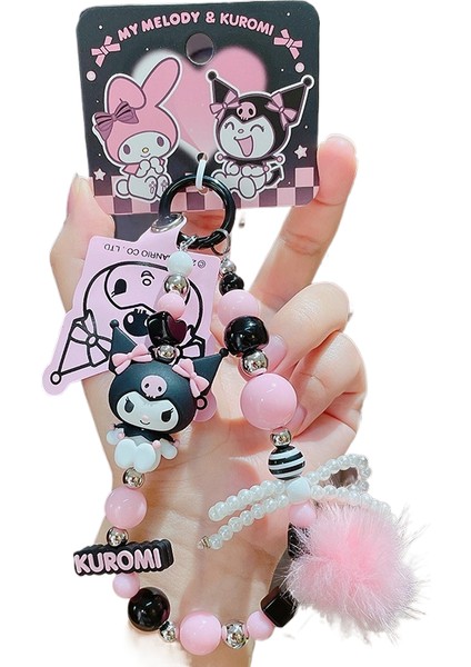 Sanrio Kt Kedi Ekose Balon Çiftler Anahtarlık Araba Anahtarlık Kolye Küçük Hediyeler (Yurt Dışından)