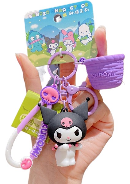 Sanrio Kt Kedi Ekose Balon Çiftler Anahtarlık Araba Anahtarlık Kolye Küçük Hediyeler (Yurt Dışından)