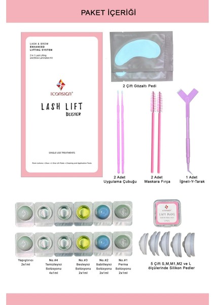 Luxury Kirpik Lifting, Kaş Laminasyon Seti, Kirpik Perması, Lash Lift Eko Paket 1 Adet modelleri