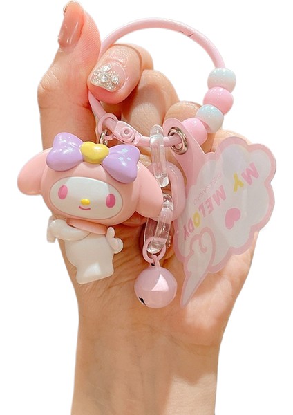 Sanrio Kt Kedi Ekose Balon Çiftler Anahtarlık Araba Anahtarlık Kolye Küçük Hediyeler (Yurt Dışından)