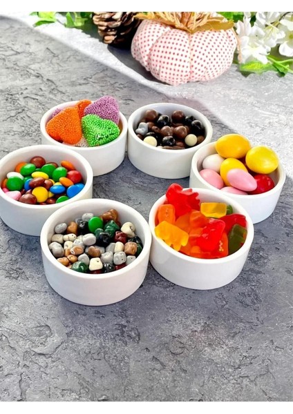 Luxury 6 cm Porselen 6 'lı Joker Mini Reçellik Sosluk 1 Adet