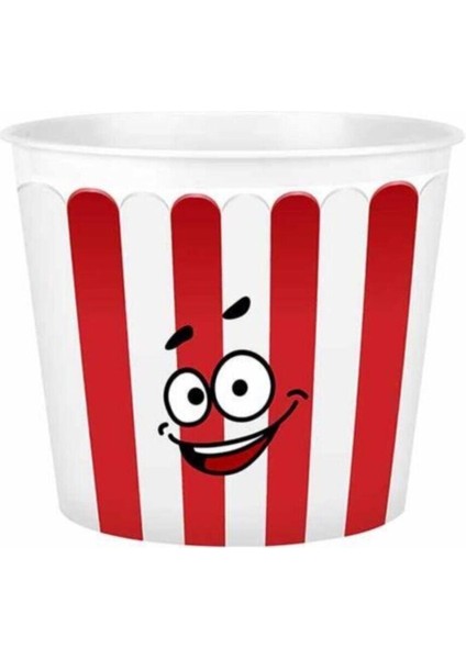 Luxury 2.2 Litre Patlamış Mısır, Cips, Popcorn Kovası Kabı 4'lü Set 1 Adet