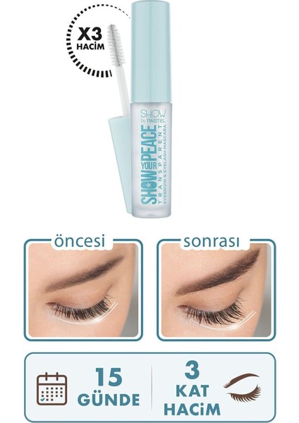 Luxury Show Your Peace Kaş ve Kirpik Jeli Transparent Kaş & Kirpik Maskarası 1 Adet