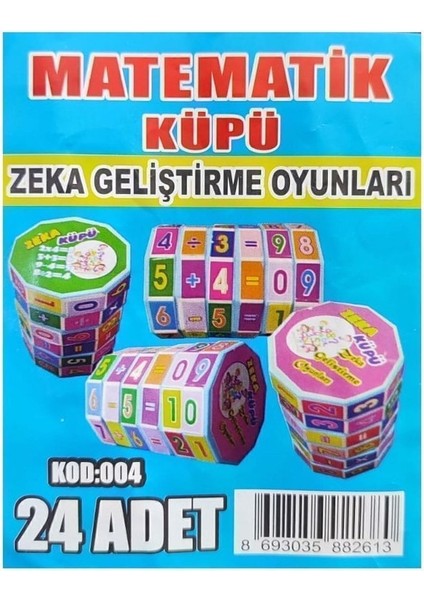 Luxury 24 Adet Matematik Işlem Küpü Eğitici Zeka Küpleri 1 Adet
